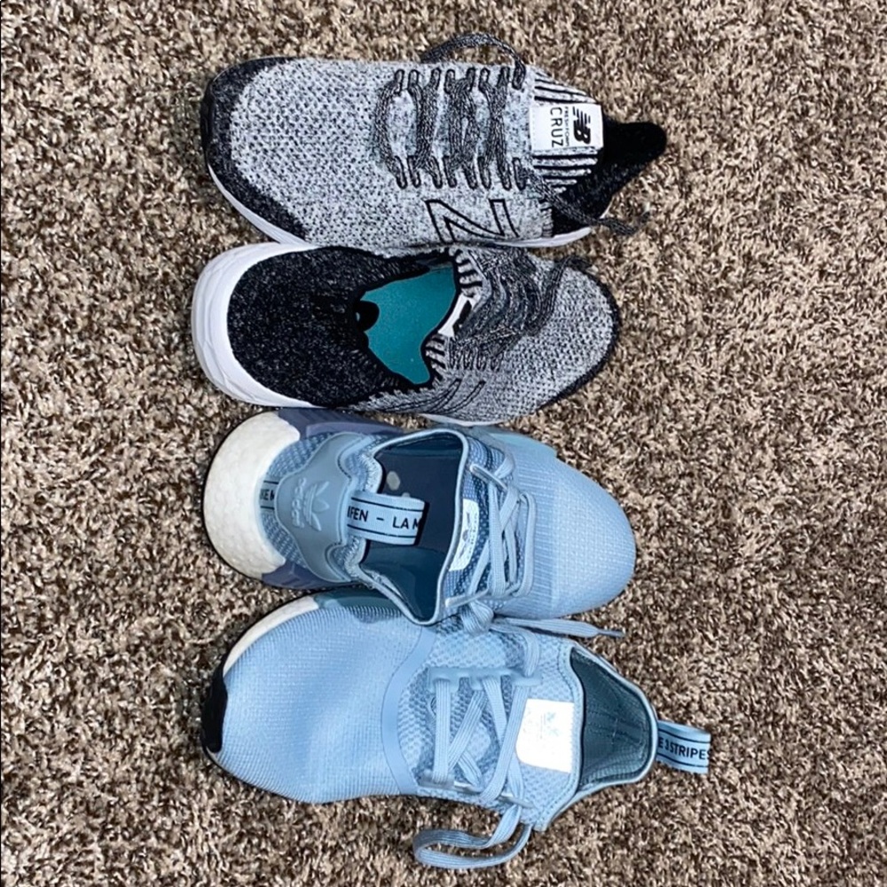 Adidas NMD R1 and NEW balance shoes